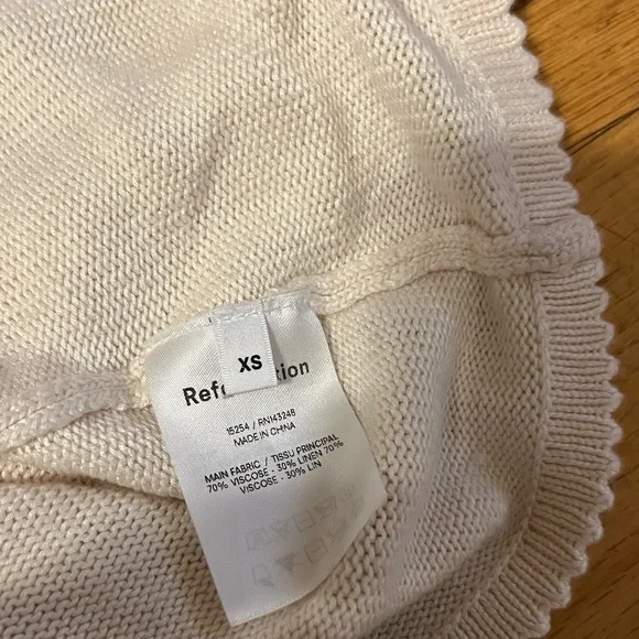 Reformation Wisteria top cream XS - Picture 8 of 8